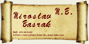 Miroslav Basrak vizit kartica